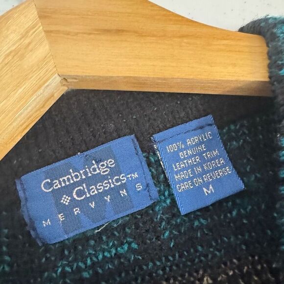 Cambridge Classics Men’s Multicolored Sweater Size Medium 100% Acrylic - Picture 5 of 9
